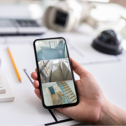 Savannah security camera feed on cell phone